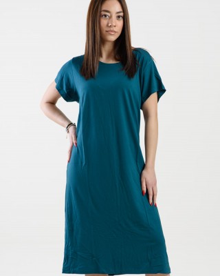 KURZÄRMELIGES KLEID ANS 289 PETROL