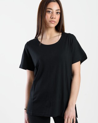 SHORT SLEEVE VISCOSE ANS 290 BLACK