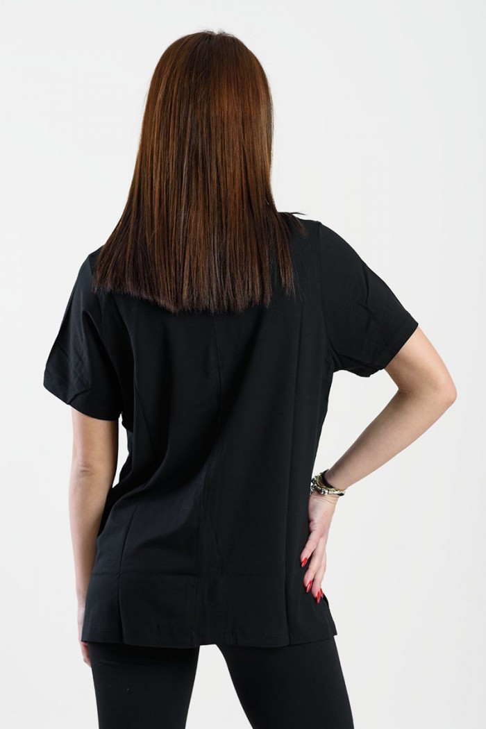 SHORT SLEEVE VISCOSE ANS 290 BLACK