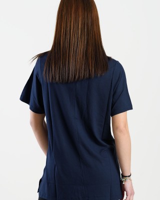 SHORT SLEEVE VISCOSE ANS 290 BLUE DARK