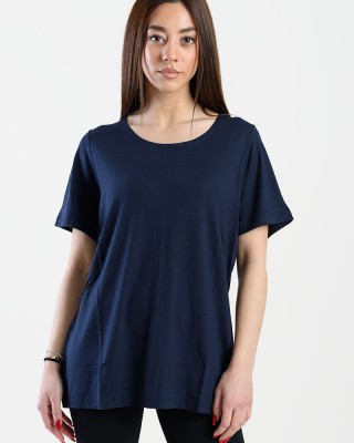 SHORT SLEEVE VISCOSE ANS 290 BLUE DARK