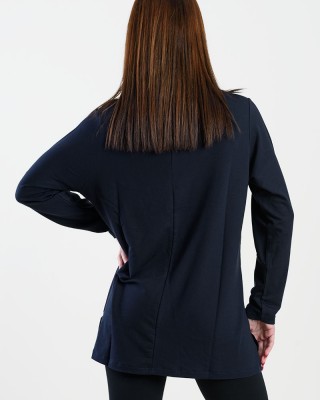 LONG SLEEVE VISCOSE ANS 302 VISCOSE LONG SLEEVE TOP DARK BLUE