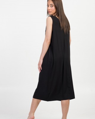 Ärmelloses Kleid ANS 033 BLACK