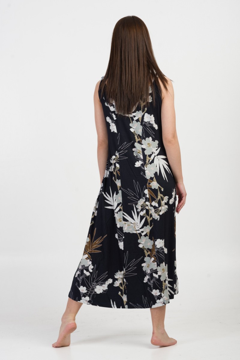 Sleeveless viscoze dress ANS 332 DOVE
