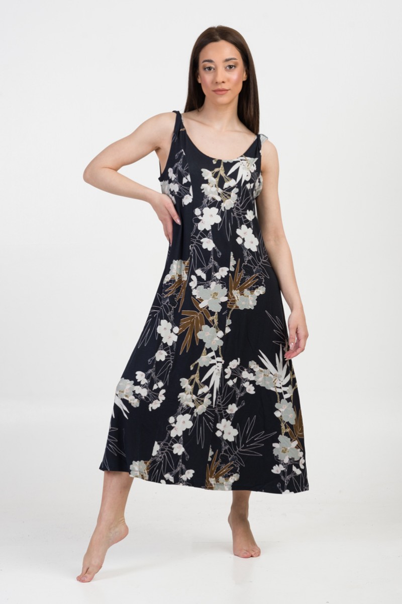 Sleeveless viscoze dress ANS 332 DOVE