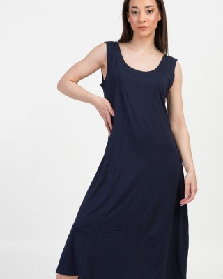 Ärmelloses Kleid viscoze ANS 332 NAVY