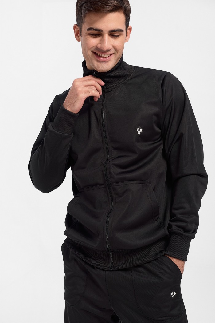 Glänzende Herren Strickjacke ANS BLACK Farbe