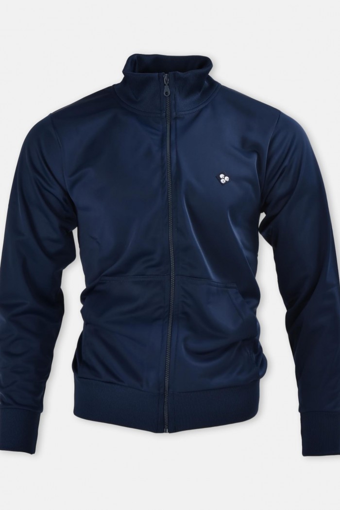 Glänzende Herren Strickjacke ANS NAVY Farbe