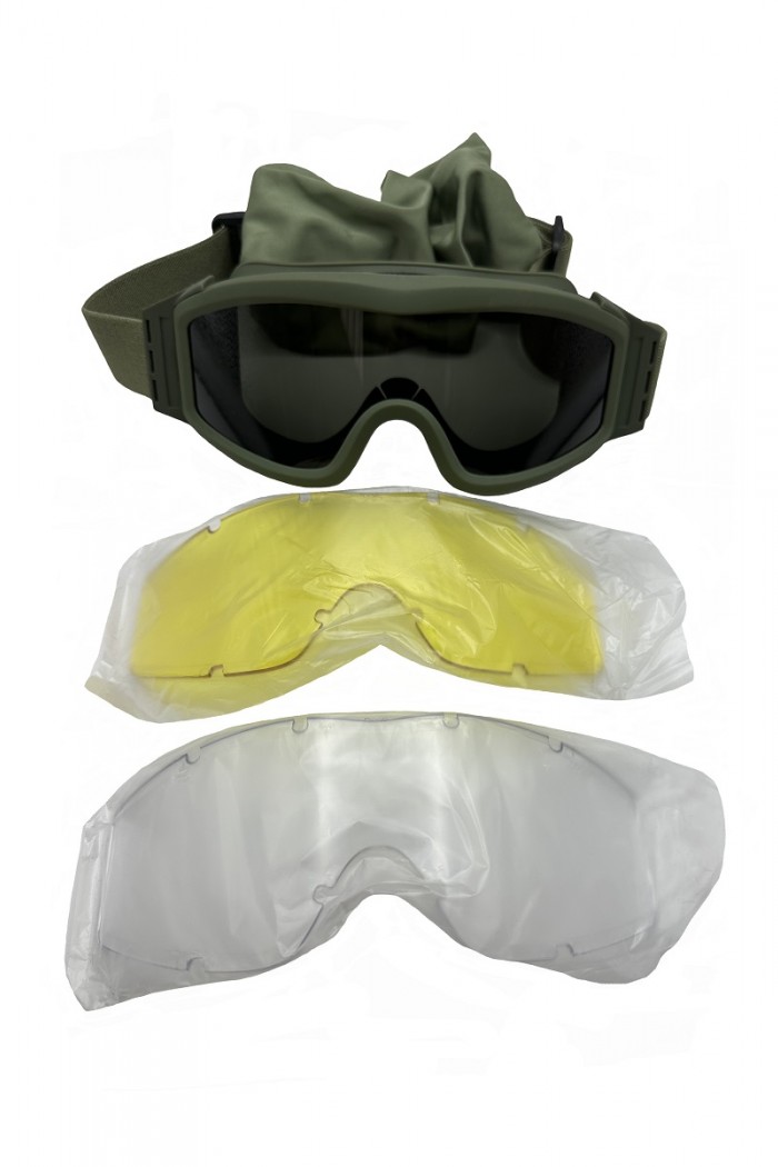 ARMY RACE Safety Goggles Khaki 040