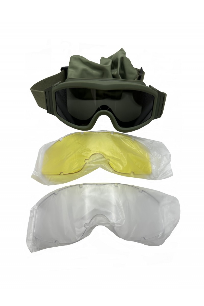 ARMY RACE Safety Goggles Khaki 040