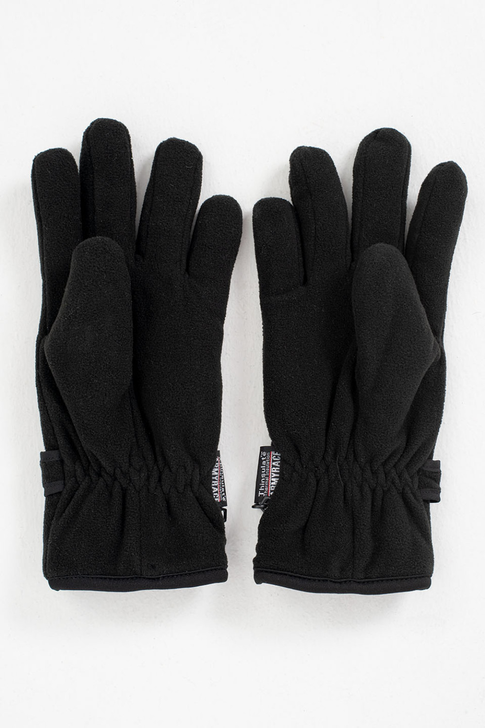 MENS FLEECE GLOVES THINSULATE BLACK 101A