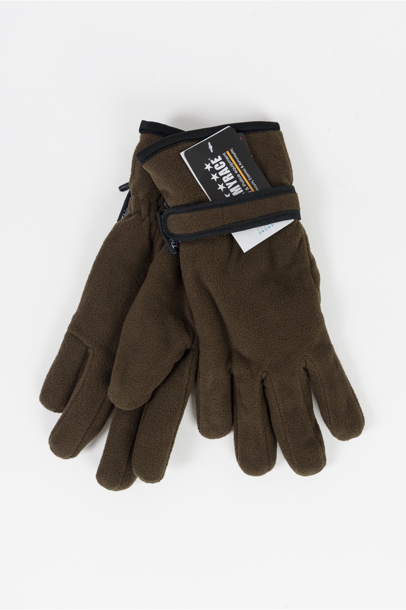 MENS FLEECE GLOVES THINSULATE KHAKI 101 MENS FLEECE GLOVES THINSULATE KHAKI 101