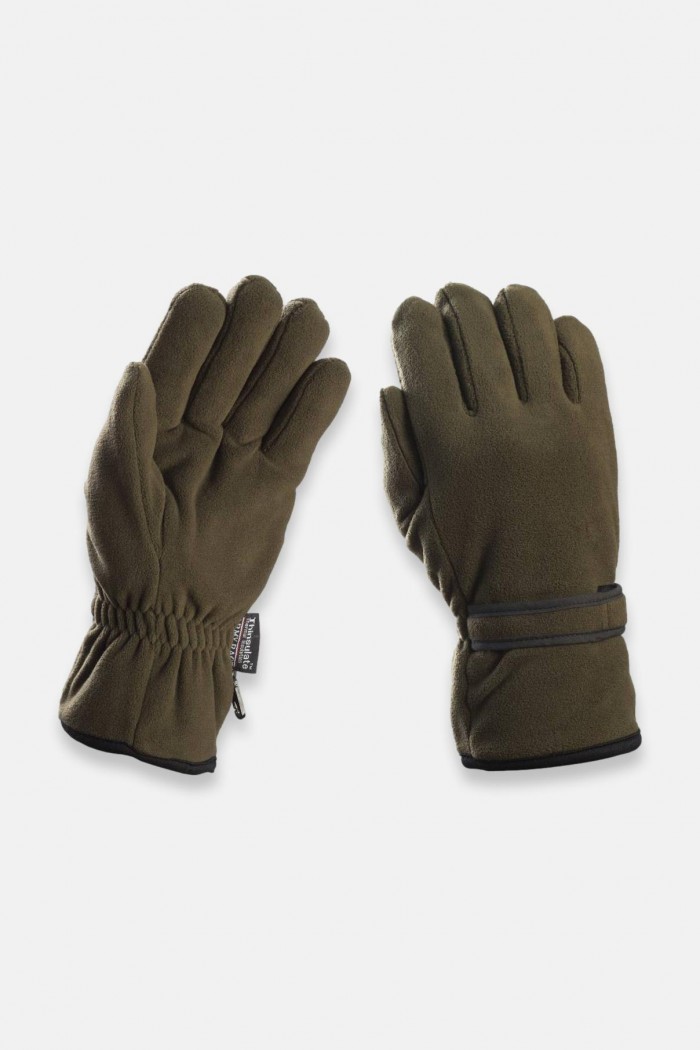 HERREN-FLEECE-HANDSCHUHE THINSULATE KHAKI 101