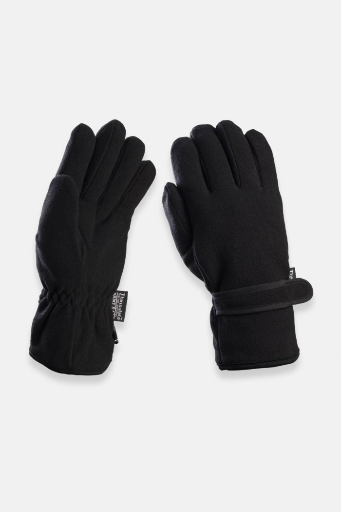 HERREN FLEECE-HANDSCHUHE THINSULATE SCHWARZ 101A