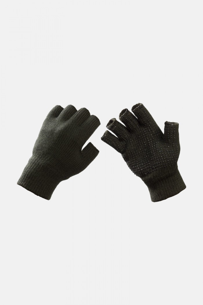 ARMY RACE gestrickte Handschuhe ohne Finger 106 HAKI