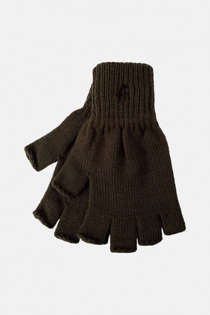 Gestrickte Handschuhe ARMY RACE Cut Thumbs 107 Khaki