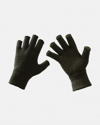 Gestrickte Handschuhe ARMY RACE Cut Thumbs 107 Khaki