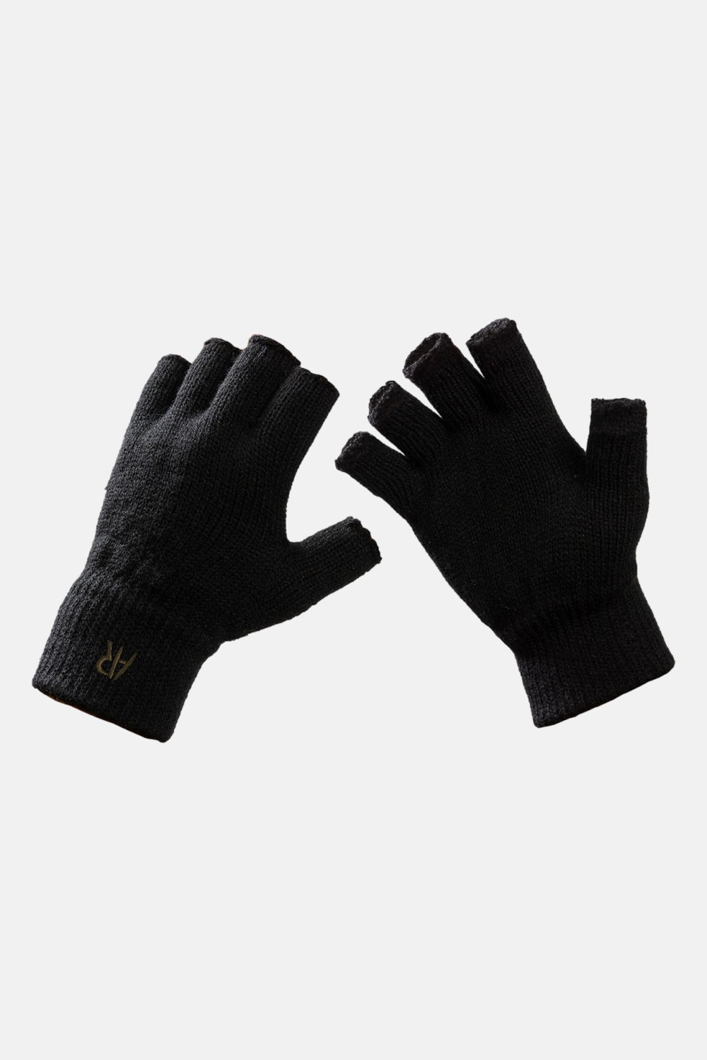 Gestrickte Handschuhe ARMY RACE Cut Thumbs 107A Schwarz