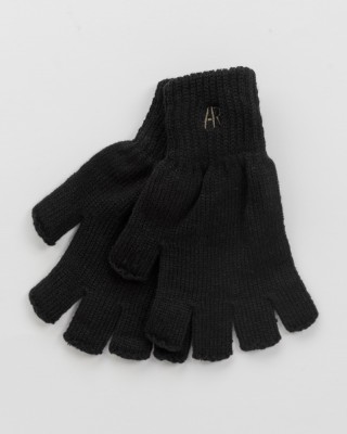 Gestrickte Handschuhe ARMY RACE Cut Thumbs 107A Schwarz