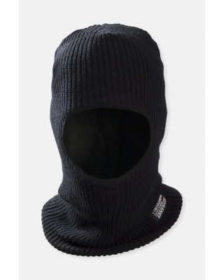 Full face hood Knitted - ARMY RACE - Khaki and Black