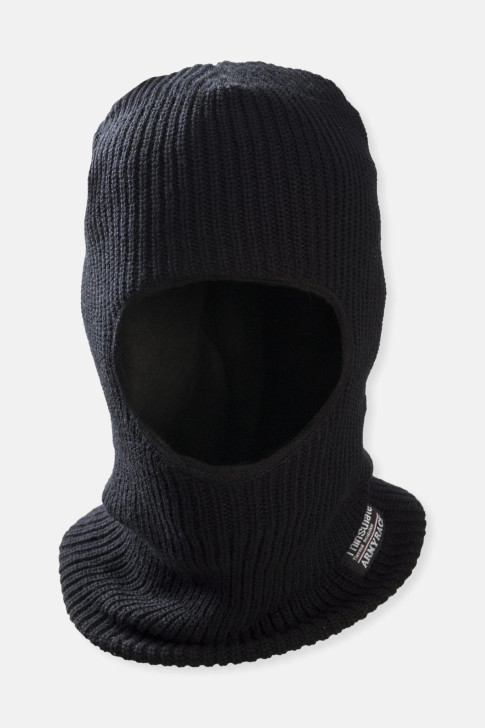 Full face hood Knitted - ARMY RACE - Khaki and Black