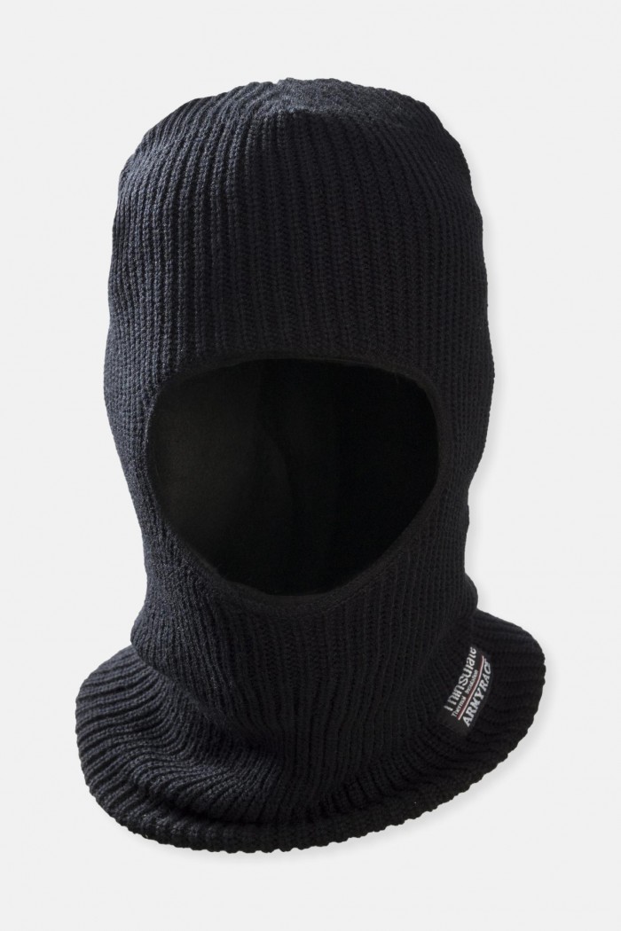 Full face hood Knitted - ARMY RACE - Khaki and Black