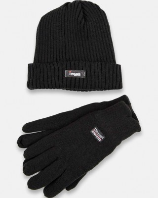 Set Strickmütze und Handschuhe THINSULATE XAKI