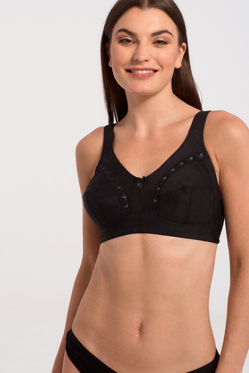 Classic Cotton Bra AVANCE 1045 BLACK