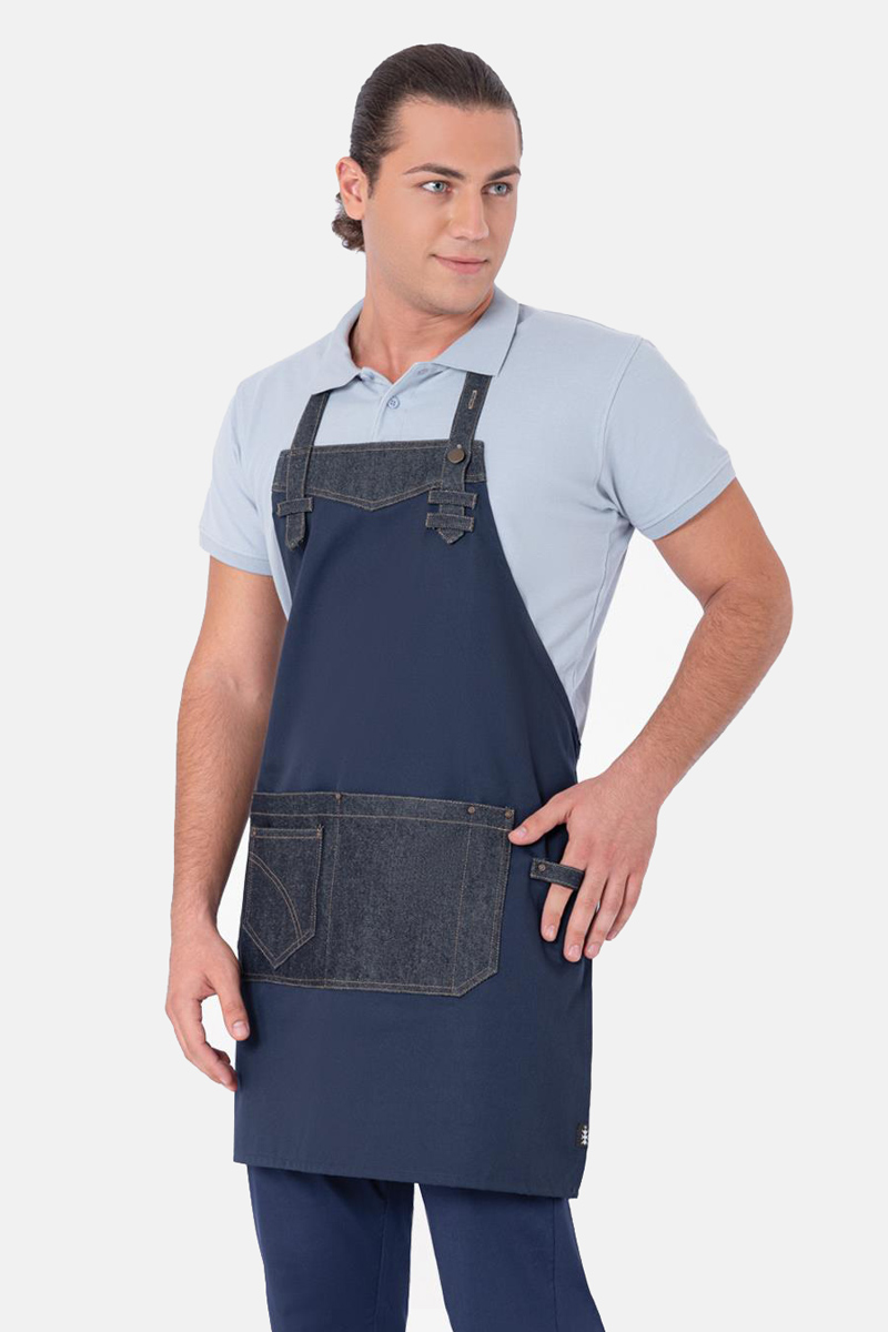 Fabric work apron AXON OCEANO 50-203-4