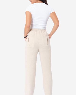UNISEX Linen Trousers AXON BALI 54-202-1
