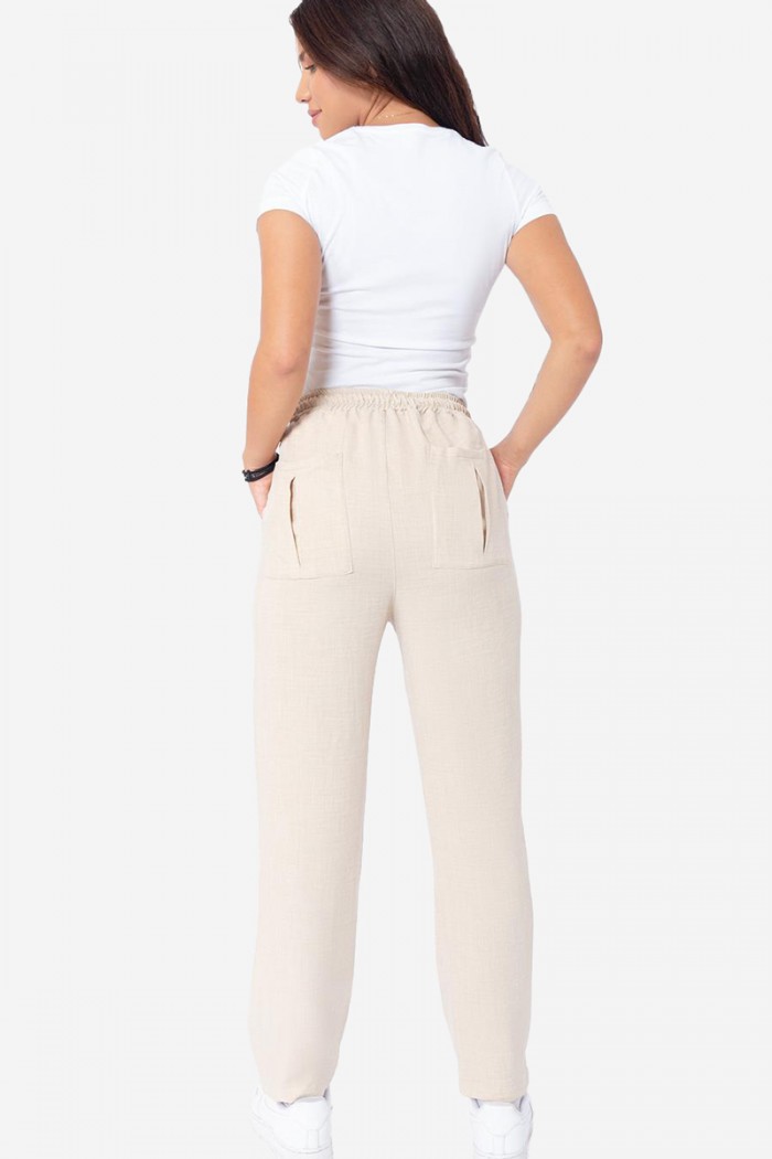 UNISEX Linen Trousers AXON BALI 54-202-1