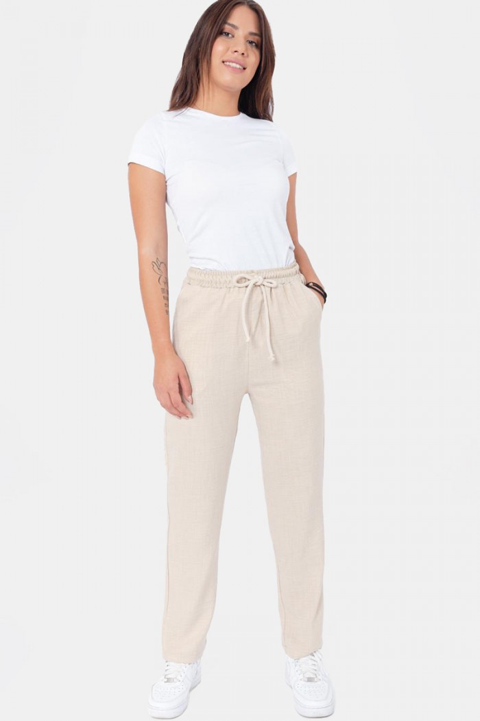 UNISEX Linen Trousers AXON BALI 54-202-1
