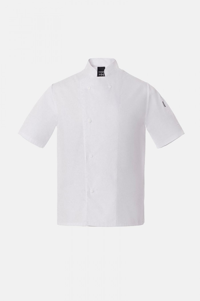 Short-sleeved cook's jacket AXON BASIL