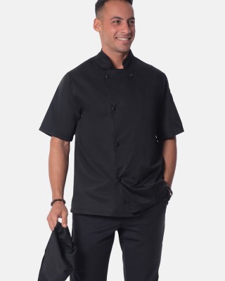 Short-sleeved cook's jacket AXON BASIL