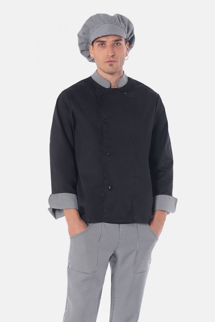 Men's Chef Jacket AXON MERLOT Black