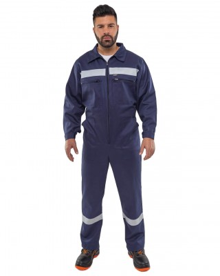 GANZKÖRPER-ARBEITSANZUG AXON-OVERALL CLASSIC MIT REFLEKTOREN