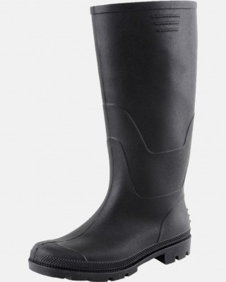 KNEE PVC BOOT galoshes Black