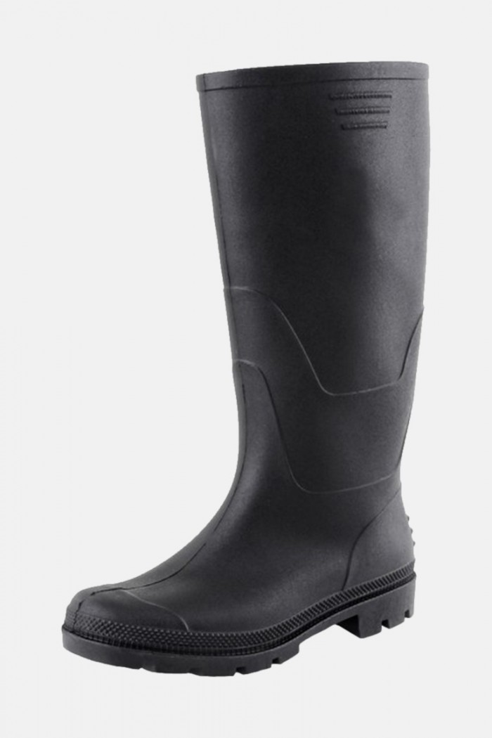 KNEE PVC BOOT galoshes Black