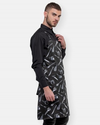 MEZZO neck apron with print