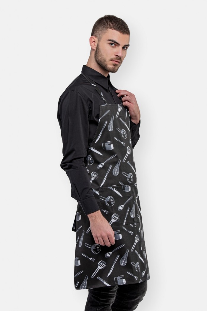 MEZZO neck apron with print