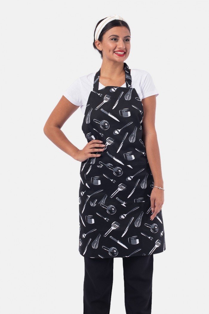 MEZZO neck apron with print
