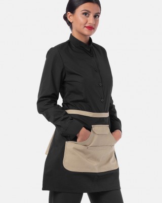 Fabric apron AXON CARAMEL