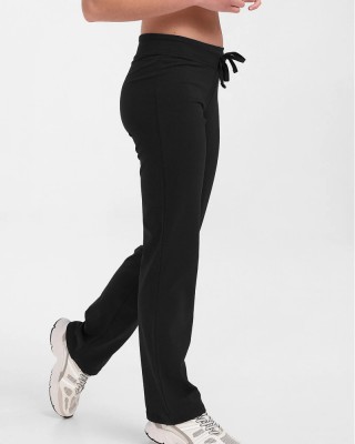 Damen Slim Fit Body Move figurbetonte Hose BLACK