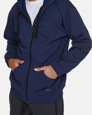 Pullover Jacke BODY MOVE PLUS SIZE 1017 Blau