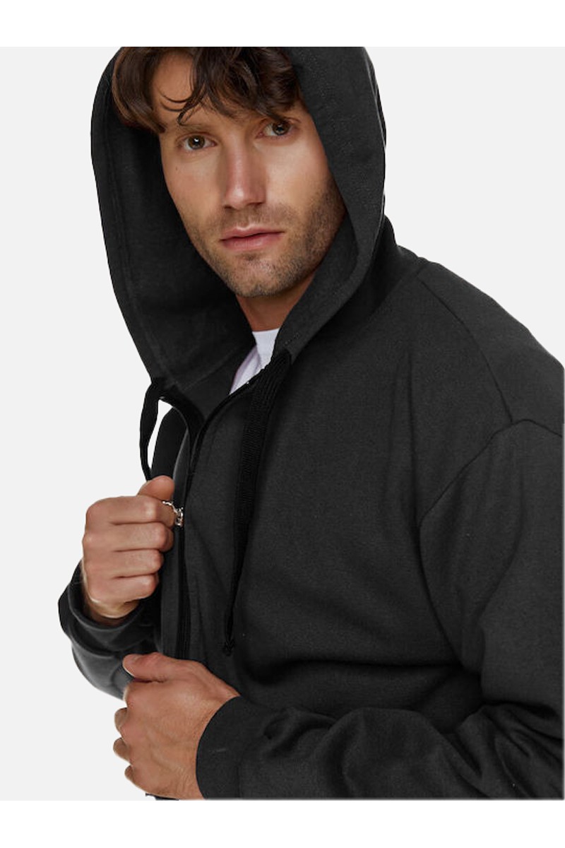 Pullover Jacke BODY MOVE PLUS SIZE 1017 BLACK Pullover Jacke BODY MOVE PLUS SIZE 1017 BLACK