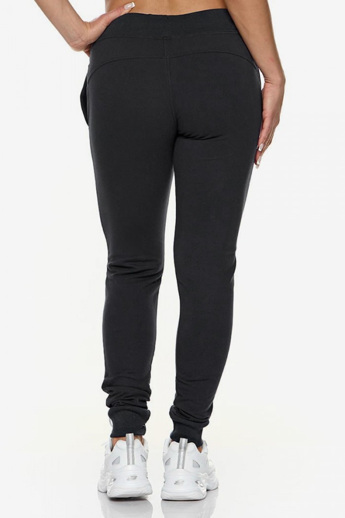 Womens pants with busk Body Move 1019 BLACK