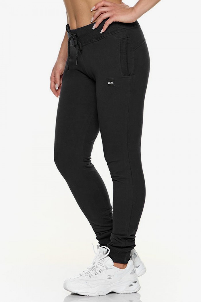 Women's pants with busk Body Move 1019 BLACK