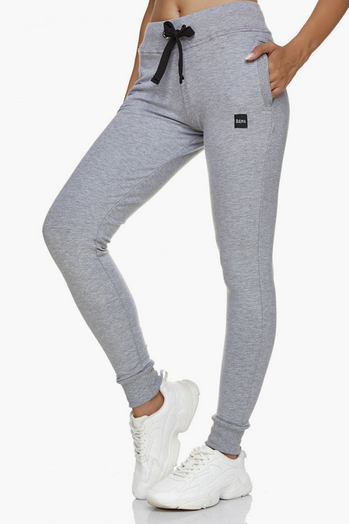 Women's pants with basque Body Move 1019 GREY