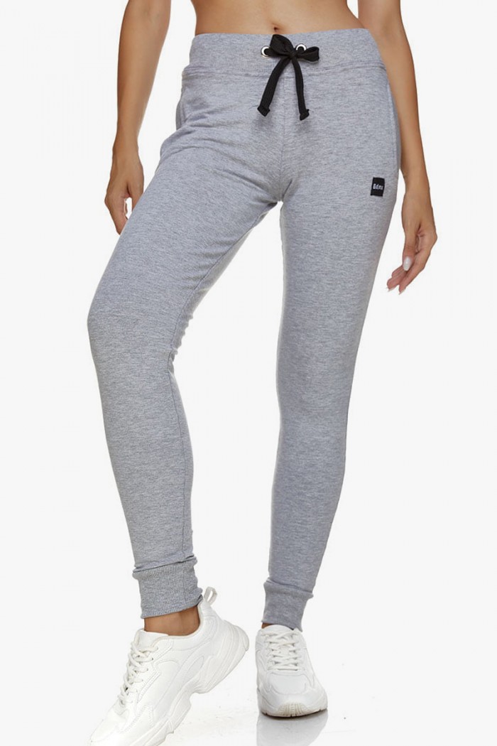 Women's pants with basque Body Move 1019 GREY