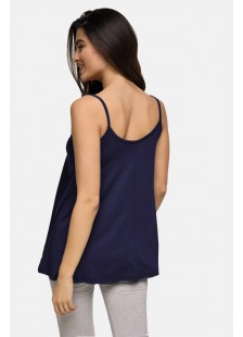 Damen T-Shirt aus Viskose - Dunkelblau 1062 Damen T-Shirt aus Viskose - Dunkelblau 1062